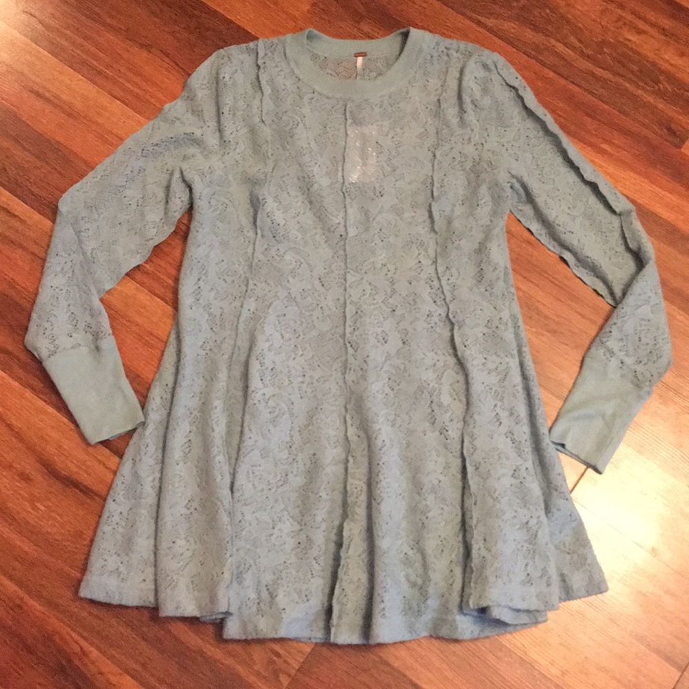 Free People Astral Sea Coffee in the Morning Tunic - Picture 3 of 8